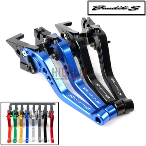 Motorcycle Brake Handle Bar Lever CNC Aluminum Short Adjustable Brake Clutch levers For Suzuki Bandit 650S 2015