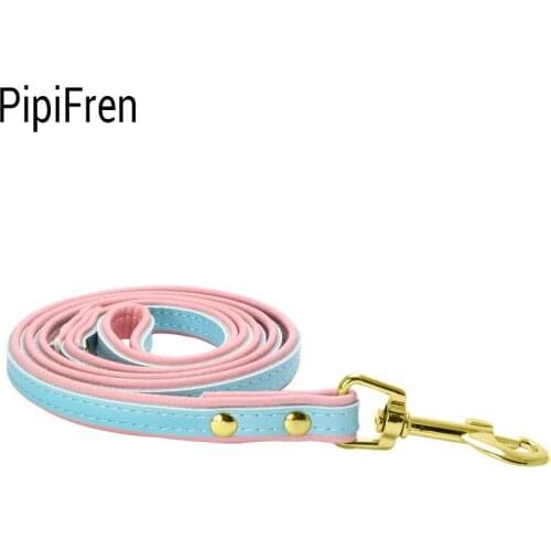 PipiFren Genuine leather Small Dogs Harness Leash Puppy Cats Accessories Collar For Pets Supplies pettorine cani piccola taglia