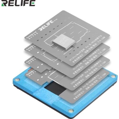 Relife RL-601Q BGA Reballing Stencil For Iphone X XS XSMAX 11 11PRO PROMAX Middle Layer