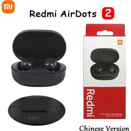Newest Original Xiaomi Redmi AirDots S TWS Headset Wireless Bluetooth Headset Mic Handsfree Earbuds AI Control Noise Reduction