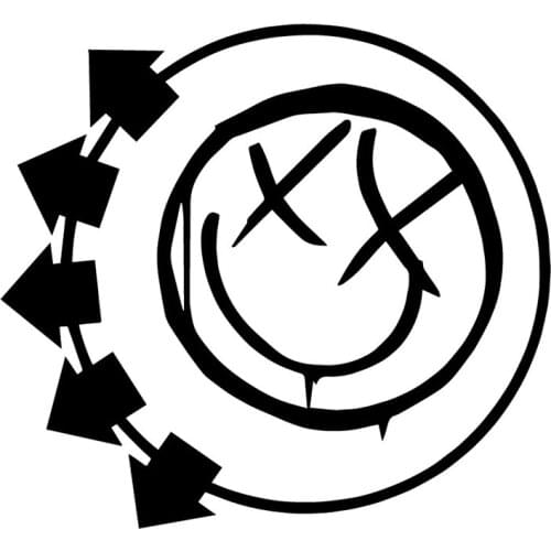 16.3X15CM Smiley Face Personality Car Styling Decoration Decal Cartoon Vinyl Stickers