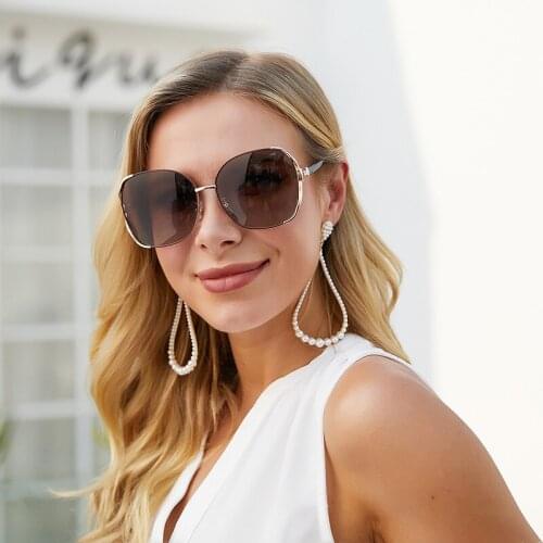 2021 New Sunglasses Women Fashion Sunglasses Women Trendy Europe America Big Frame Glasses