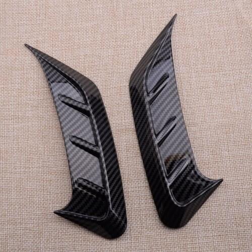 1 Pair Car ABS Rear Headlight Eyebrow Eyelid Cover Trim Frame Carbon Fiber Style Fit For Audi A4 B9 2020