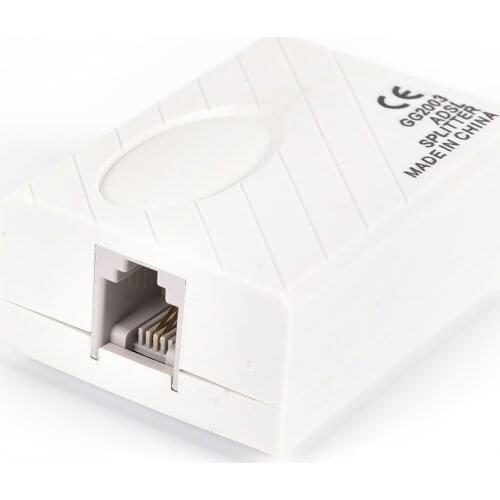 Telephone RJ11 Line ADSL Modem Broadband Phone Line Filter Splitter 1Pcs