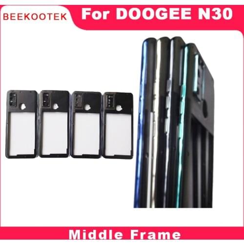 BEEKOOTEK New Original Doogee N30 Battery Cover Middle Frame Assembly Replacement Parts For Doogee N30 Cellphone
