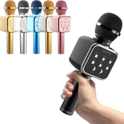 Ds878 bluetooth karaoke microphone microphone with audio integrated family singing artifact handheld KTV