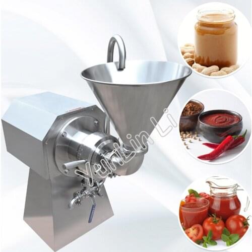 Horizontal Colloid Mill Stainless Steel Food Grinder Pulverization Emulsification Machine Homogenization JM-W120