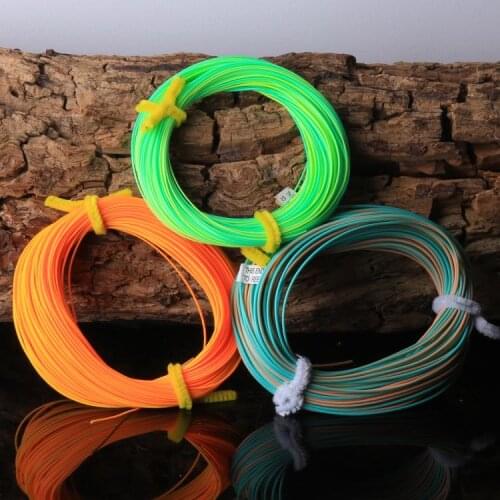 Maxway quality twin color fly fishing line 30.5m weight forward floating line