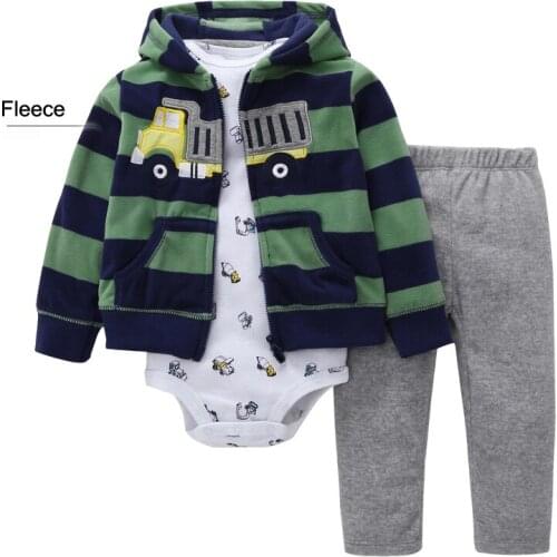 3 Pieces Baby girls clothing set 2019 Autumn Winter Fleece warm Baby Baby Clothes Cartoon Bear Clothing Tights Sweater Sets