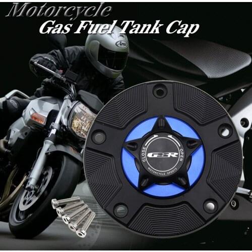 Gas Fuel Tank Cap for Suzuki GSR400 2006-2008 GSR600 GSR 750 600 400 250 Motorcycle CNC Quick Release Cover