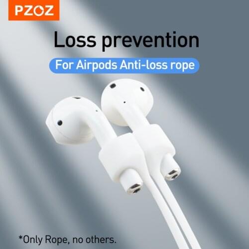 PZOZ Magnetic Anti Lost Rope For Apple airpods Earphone case Loop String Strap For air pods Soft Silicone Cable Cord Accessories