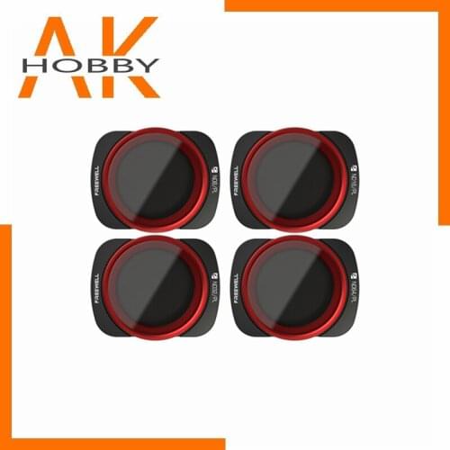 Freewell 4K Series – 4Pack ND8/PL, ND16/PL, ND32/PL, ND64/PL Camera Lens Filters Combination for DJI Osmo Pocket Accessories