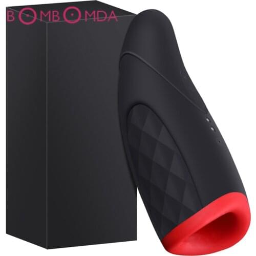 Heating Men Masturbators Penis Rotation Piston Thrusting Real Vagina Vibrator Sex Toys For Men Oral Voice Sex Machine Adult Toys