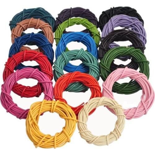 5 M Real Leather Necklace Charms Rope String Cord 2.0 mm Any Color