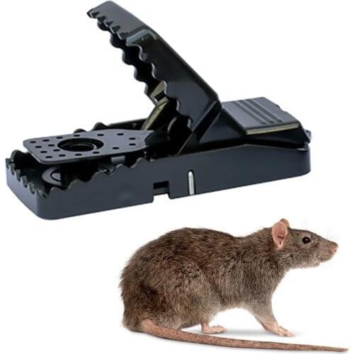 1PCS Plastic Reusable Rat Catching Mice Mouse Traps Mousetrap Bait Snap Spring Rodent Catcher Pest Control Traps Garden Supplies