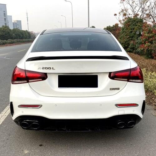 It is suitable for Benz class a w177 a180 A200 A35 2019 + tail fixed wing spoiler modification