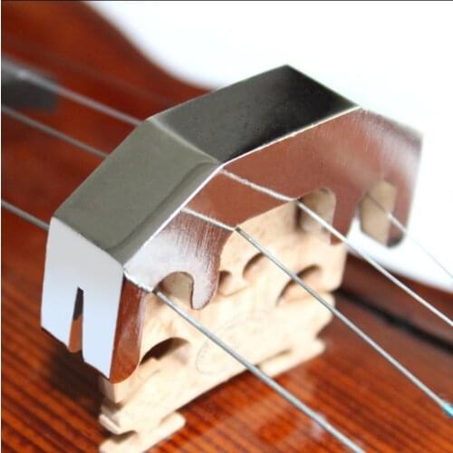 Professional Violin Mute Quiet Practice Silencer Heavy Metal Fiddle Violina Mute 4/4-1/2