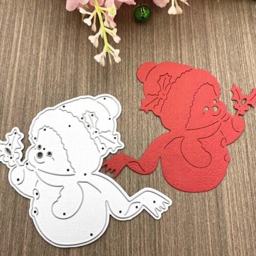 Christmas Snowman Metal Cutting Dies Stencils DIY Scrapbooking Album Decorative Embossing Craft Die Cutting Template
