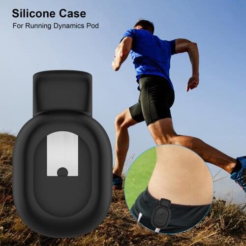 Silicone Protective Case Steel Clamp Clip Holder For Garmin Running Dynamics Pod Soft Silicone Case For Running Dynamics Pod