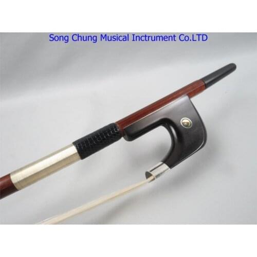 Strong Germany style Professional master Pernambuco silver bass bow 3/4