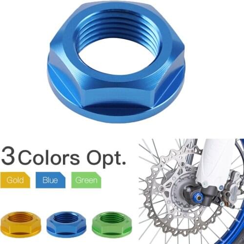 Motorcycle Front Left Right Axle Shaft Lock Nut For Yamaha YZ250 450F 2014-2020 YZ250 450FX 2016 2017 2018 2019 2020 2021