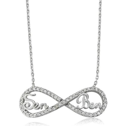 Tevuli 925 Sterling Silver You Written I Infinity Ladies Necklace
