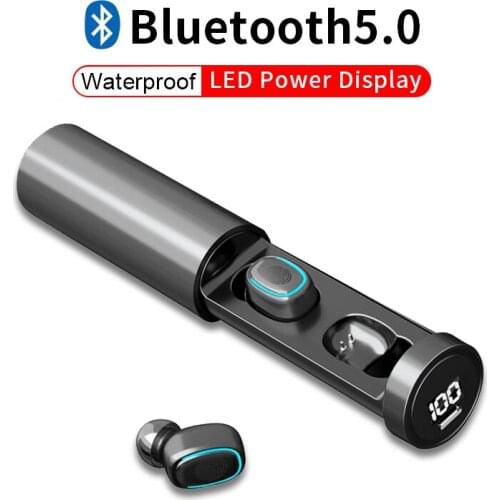 TWS True Wireless Earbuds 3D Stereo Mini Bluetooth Earphone 5.0 With Dual Mic Sports Waterproof Earphones Auto Pairing Headset