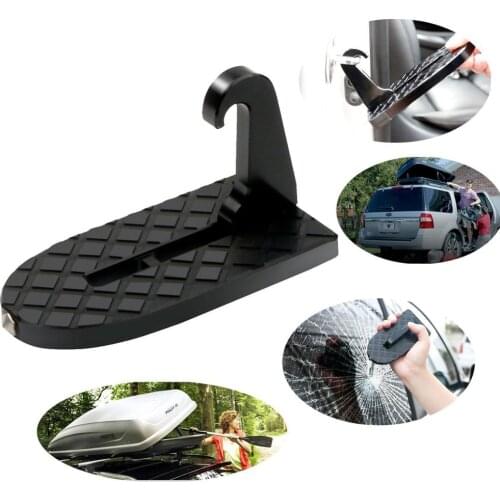 Universal Alloy Car auxiliary Pedal Suv On The Roof Pedal Auxiliary Hook Non-Slip Foot Rest Pedal for SUV, Jeep, Truck