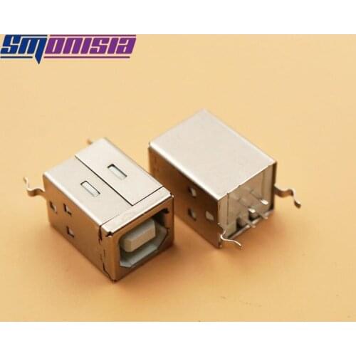100pcs Vertical B-type Printer Motherboard Connector 180 degrees D-type printer interface Socket