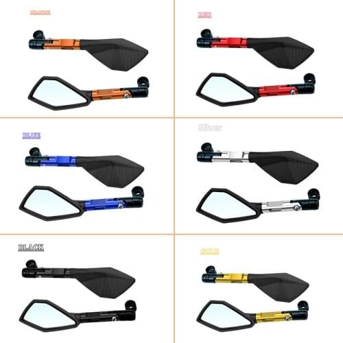 1pair Universal CNC Side Mirrors Motorcycle Big Rearview Mirrors Motorcycle Scooter Rear View Side Back Mirrors