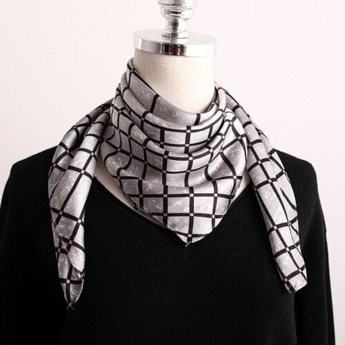 KOI LEAPING woman fashion cat pattern printing 70x70cm small square scarf Silk scarf scarves headscarf hot sale gift