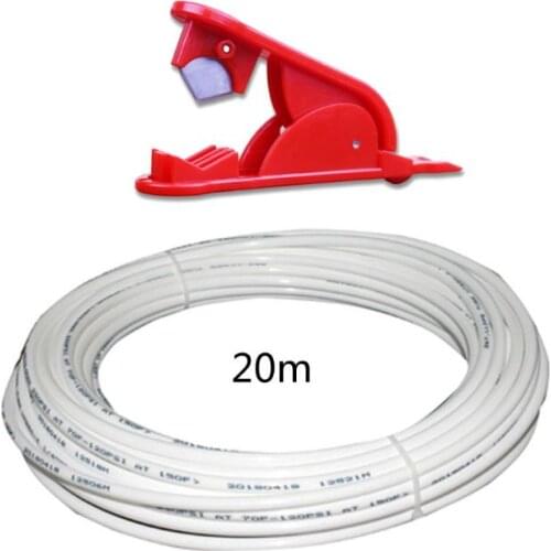 1/4" White PE Pipe Flexible Tube Hose for RO Water Filter System Aquarium Reverse Osmosis