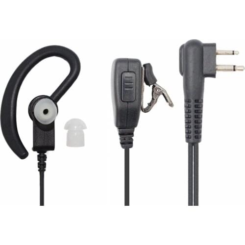 2 pins earphone gp300 cp040 ep450 two way radio secret service earpiece talky mic auriculares 3.5mm ptt for motorola walkie talk