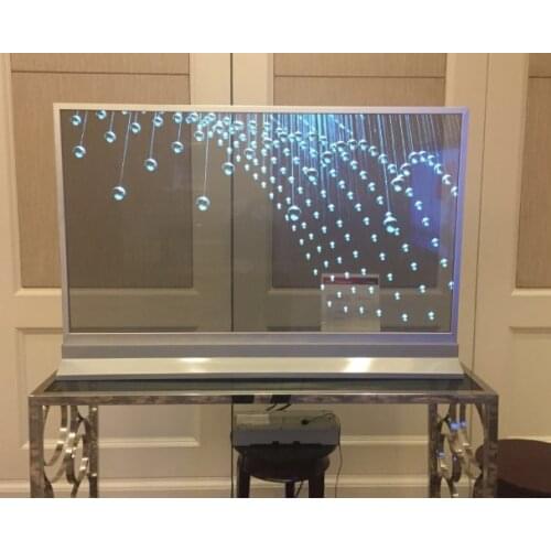 55'' inch advertising transparent OLED display digital signage
