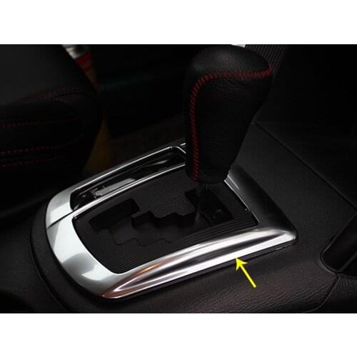 Car Cover Stick ABS Chrome Inner Middle Front Shift Stall Paddle Cup Lamp Frame Trim 1pcs For Mazda CX-5 CX5 2013 2014 2015 2016