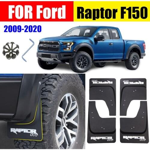 Mudflaps For Ford Raptor F150 ord Pickup Raptor F-150 Mudguards Splash Guard Fender Mud Flap Car Fenders Accessories 4Pcs