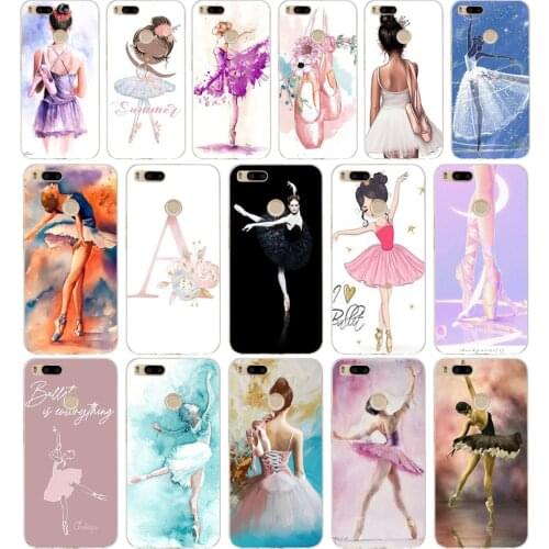 199FG Ballerina girl dancing Soft Silicone Tpu Cover phone Case for xiaomi redmi mi 8 A1 A2 lite