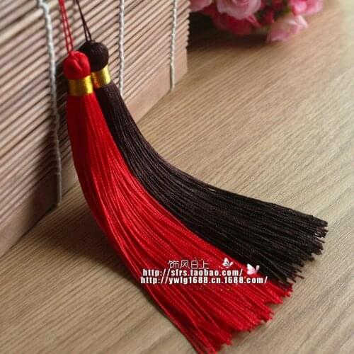 Long 14.5cm Gold bar flow Su Suizi Small objects hanging ear hanging ear Chinese knot tassels Wholesale Accessories