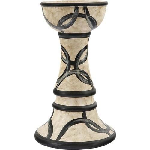 Vitale Ferry Ceramic Stripe Candle Holder Small Size