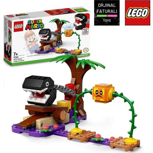 LEGO Super Mario Chain Chomp Jungle Encounter Supplemental Adventure Set 71381 Collectible Toy Building Set for Kids (160 Pieces