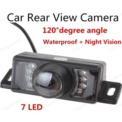 Best selling 120 degree view angle 7 LED Car Rear View Camera Color CMOS Waterproof Reverse Backup Camera
