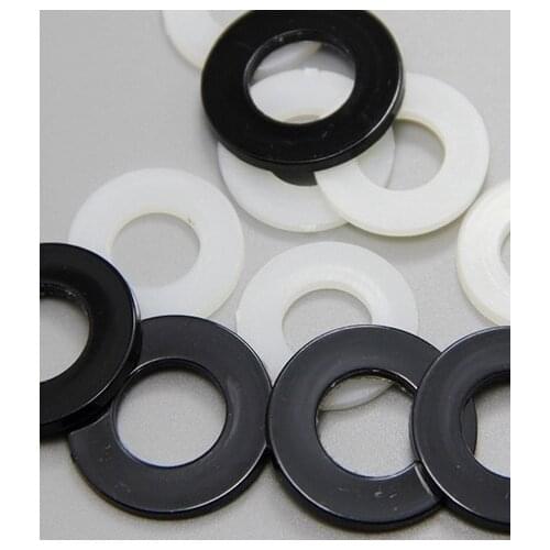 M2 M3 M4 M5 M6 M7 M8 M10 Nylon washer,Black white plastic screw bolt spacer ring,fastener pads,flat washer grommet,Din125 gasket