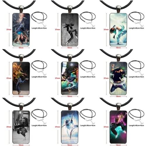Stunning Hip Hop Street Dance For Women Wedding Gift Necklace Fashion Long Chain With Rectangle Necklace Jewelry