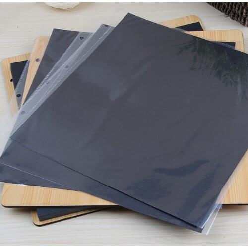 30 Pcs 27 x 27 cm 16 Inch Transparent Clear Pocket Protectors for 16 Inch Wooden DIY Scrapbook Photo Album