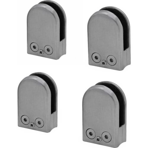 4pcs HEAVY DUTY 304 STAINLESS STEEL GLASS CLAMP FOR BALUSTRADE HANDRAIL BRACKET