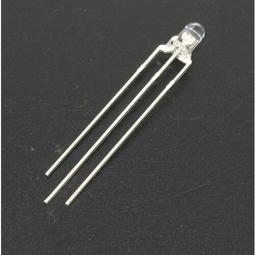 LED light-emitting diode 3mm (fog/transparent) red and green two-color common cathode f3 red and green two-color common cathode
