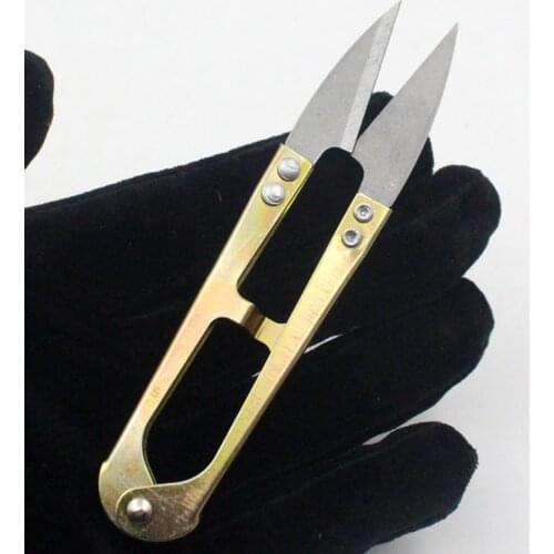 1pcs Steel U-Shaped Spring Sharp Arrow Small Scissors DIY Jewelry Making Yarn Cutting Thread Cutting Accessories Tools