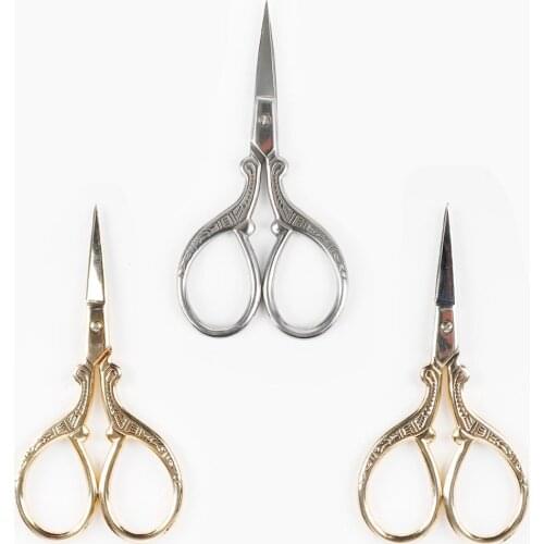 Embroidery Vintage Fine Stitch Retro Fabric Cut Trim Shear Sewing Fabric Cutter Tailor Scissor Handicraft DIY