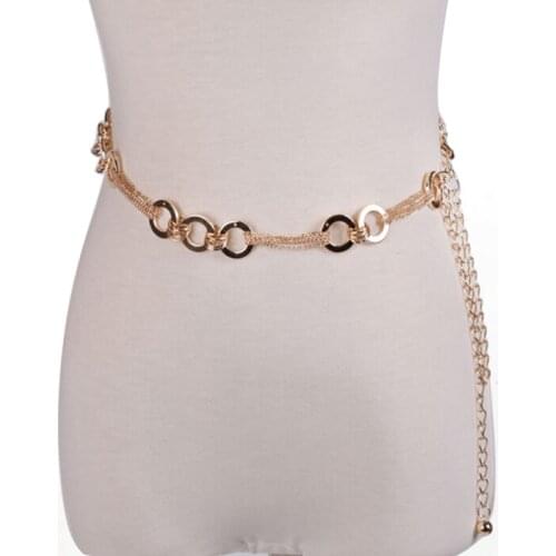 Womens Lady Fashion Metal Chain Style Belt Body Chain Belts For Women