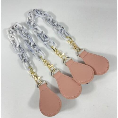 1 pair Short Acrylic-based Resin Bag Handles For Obag Mini Bag 2021